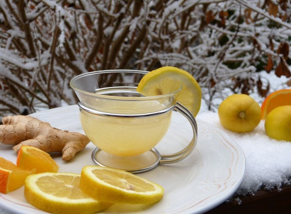 شاي الليمون بالزنجبيل للقوة